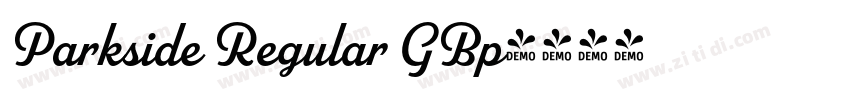 Parkside Regular GBp字体转换